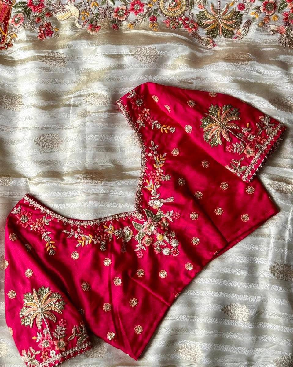 Exclusive & PREMIUM Silk Saree WARM IVORY COLOR