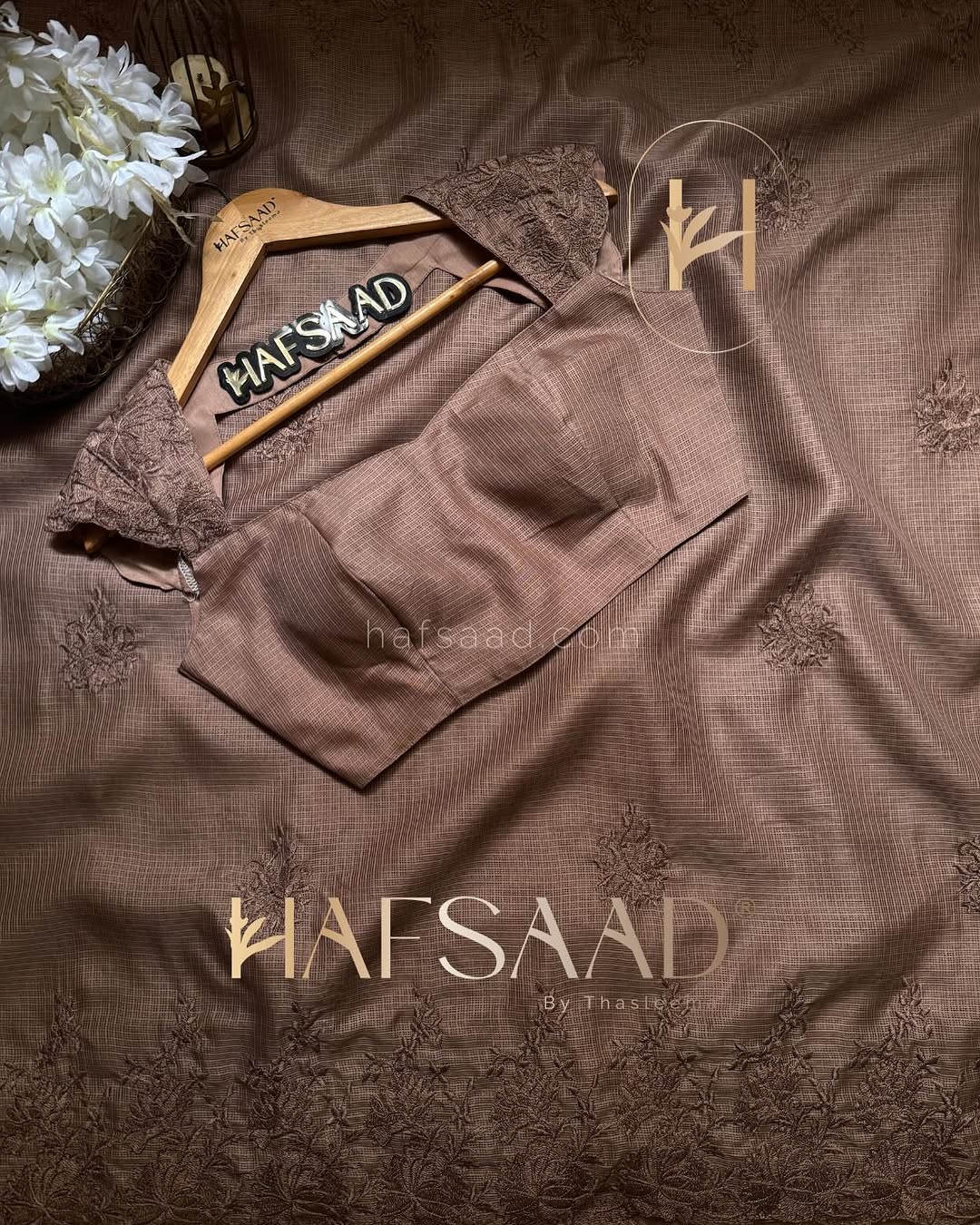 Premium Kota Saree Muted Brown Color