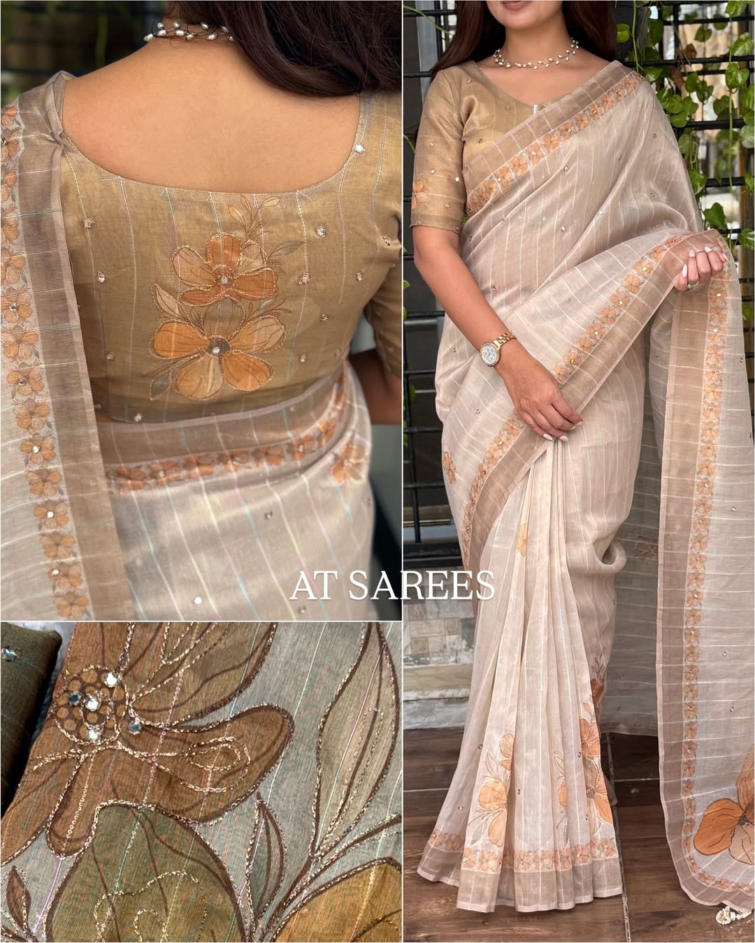 Tissue Silk Digital Print Saree