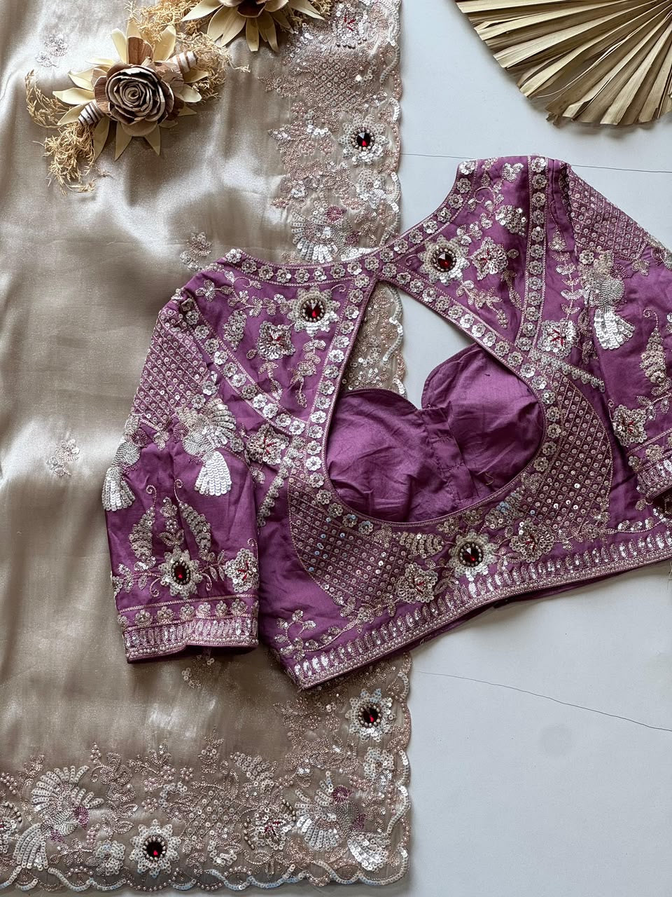 EXCUSLIVE & Pure Soft Shimmer Tissue Silk Saree