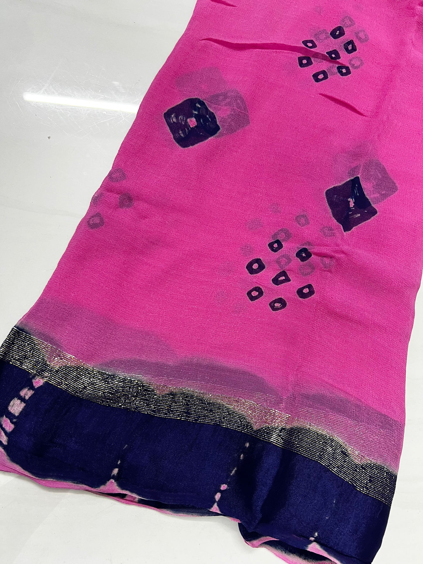 Dual Shaded Viscose Georgette Saree