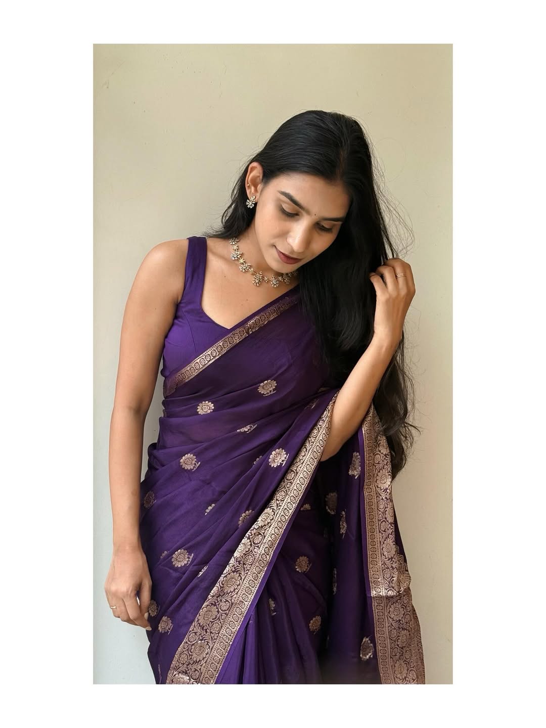 Viscose Crape Silk Heavy Weaving Border