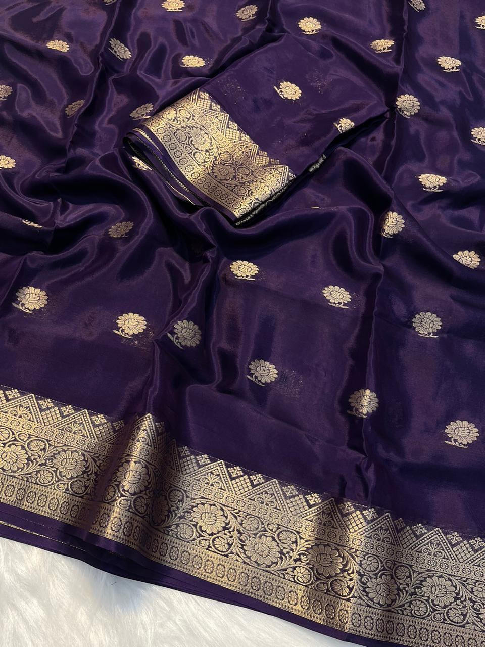 Viscose Crape Silk Heavy Weaving Border