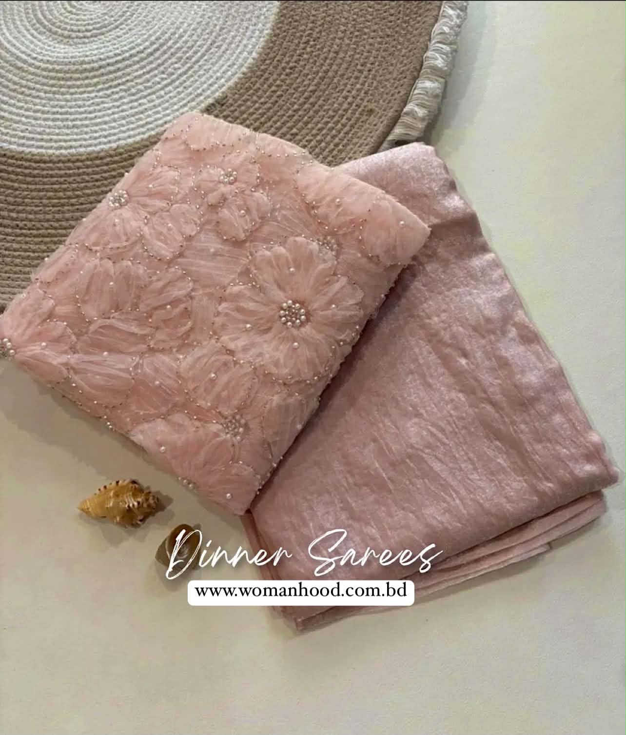 LIGHT BLUSH PINK Color Premium Fendi Silk Plain Saree