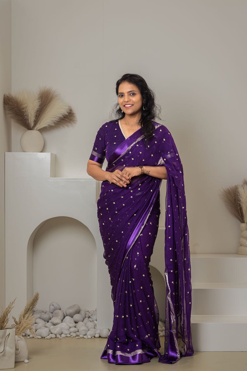 Viscose Georgette Saree
