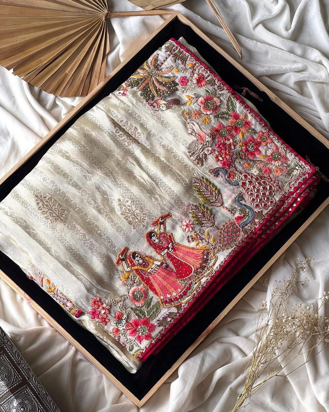 Exclusive & PREMIUM Silk Saree WARM IVORY COLOR