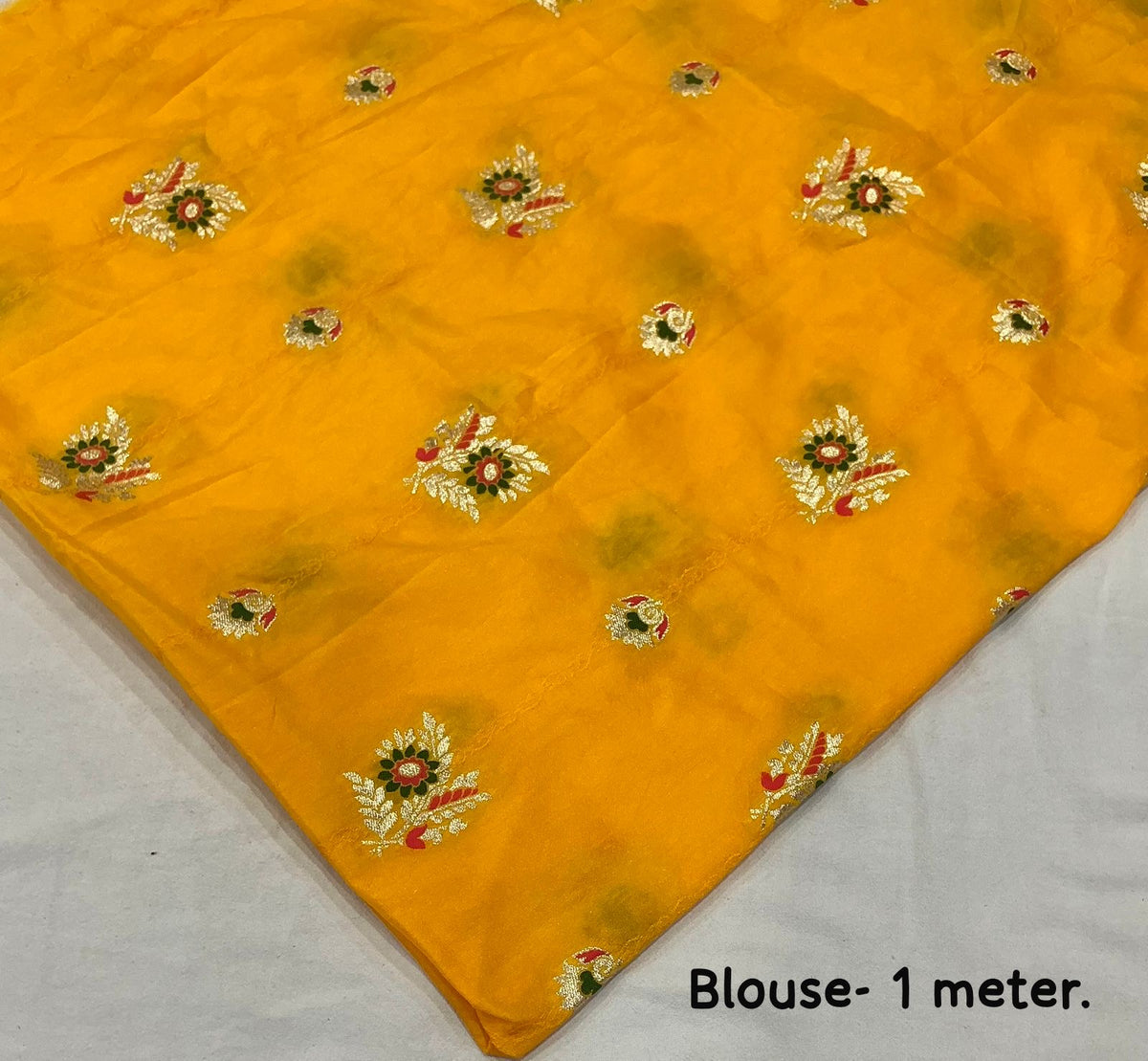 CREAM COLOR Chiffon Organza Saree