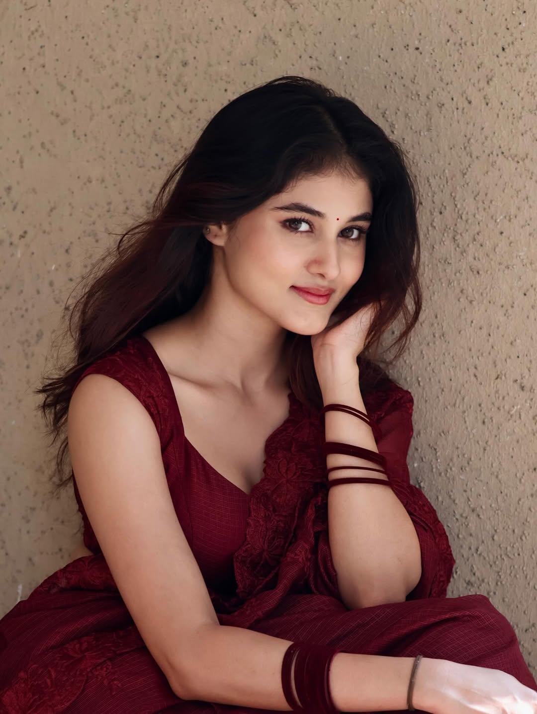 Premium Kota Silk Saree (Dark Maroon)