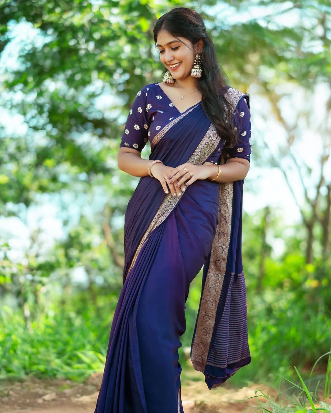 Viscose chinnon saree