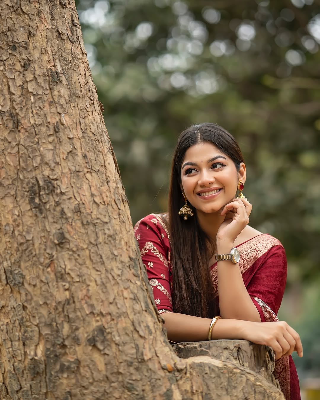 Viscose chinnon saree with banarasi weaving blouse pcs