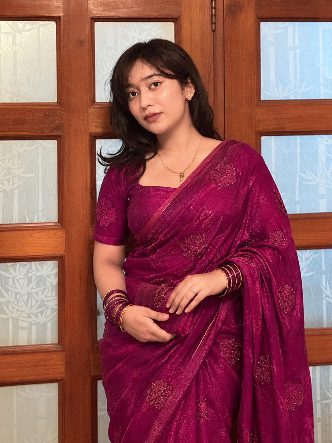 Pure space fendy silk
