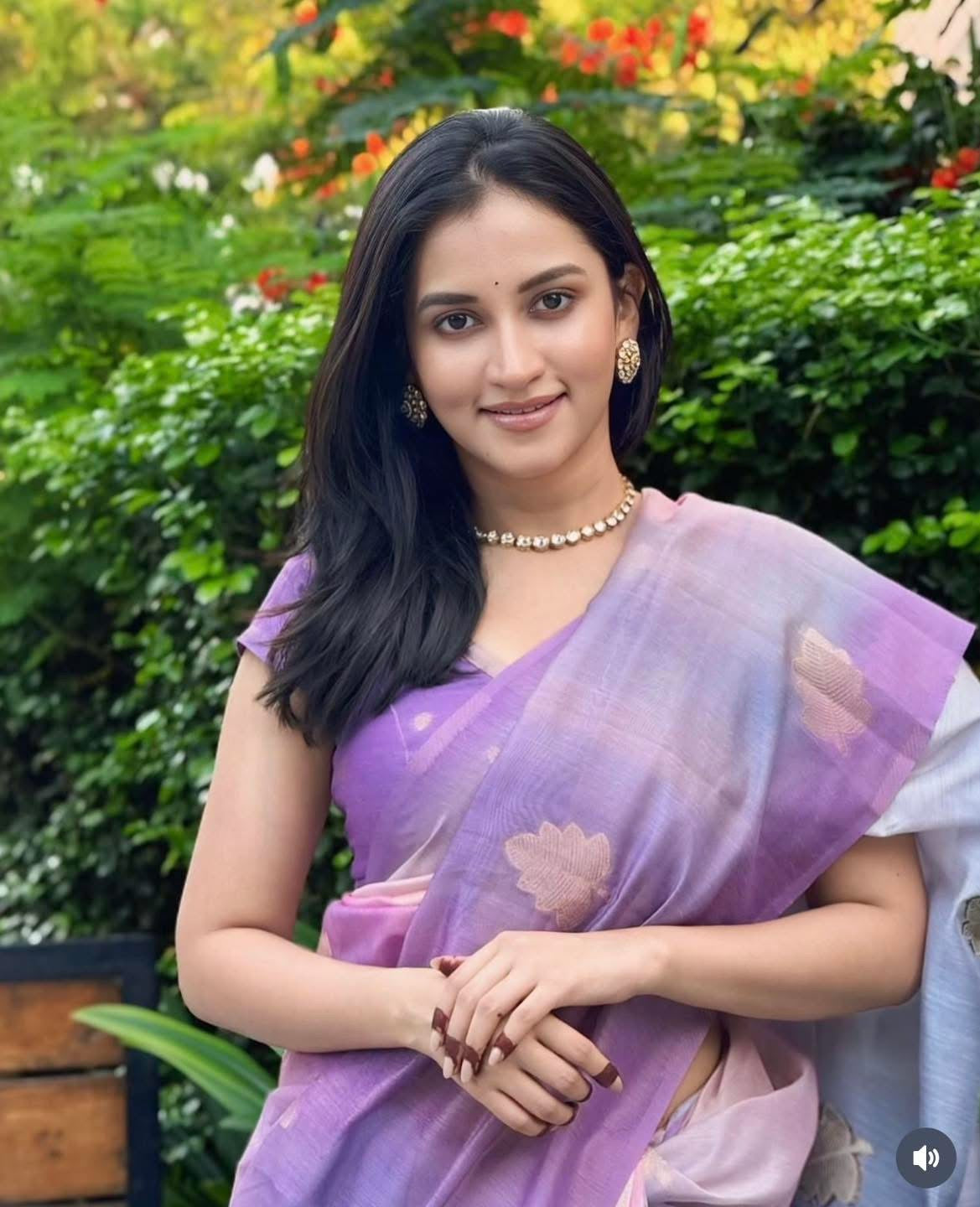 💜 Lilac Hues 💜 Khaadi Silk Saree