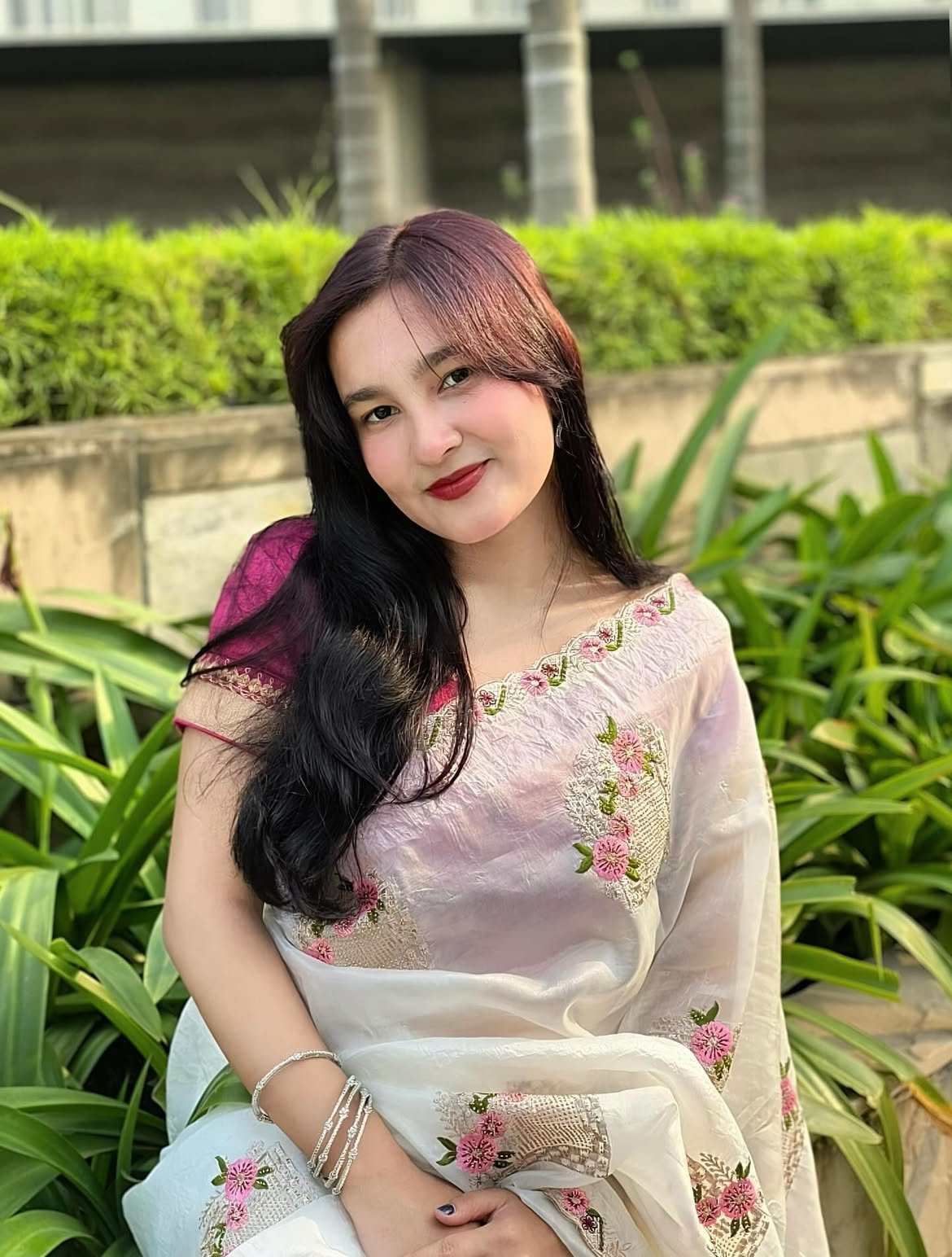 Pure paper silk crush saree