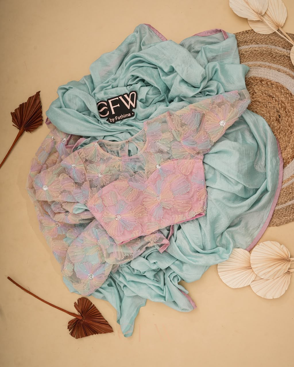 CELESTIA LUXE-PASTEL | unstitched blouse