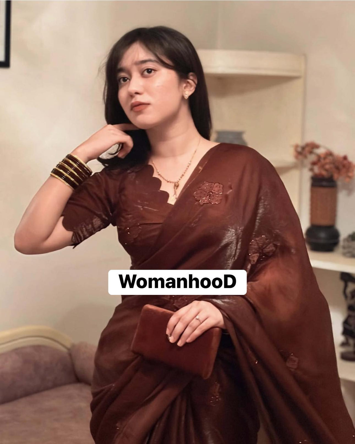 Pure space fendy silk saree