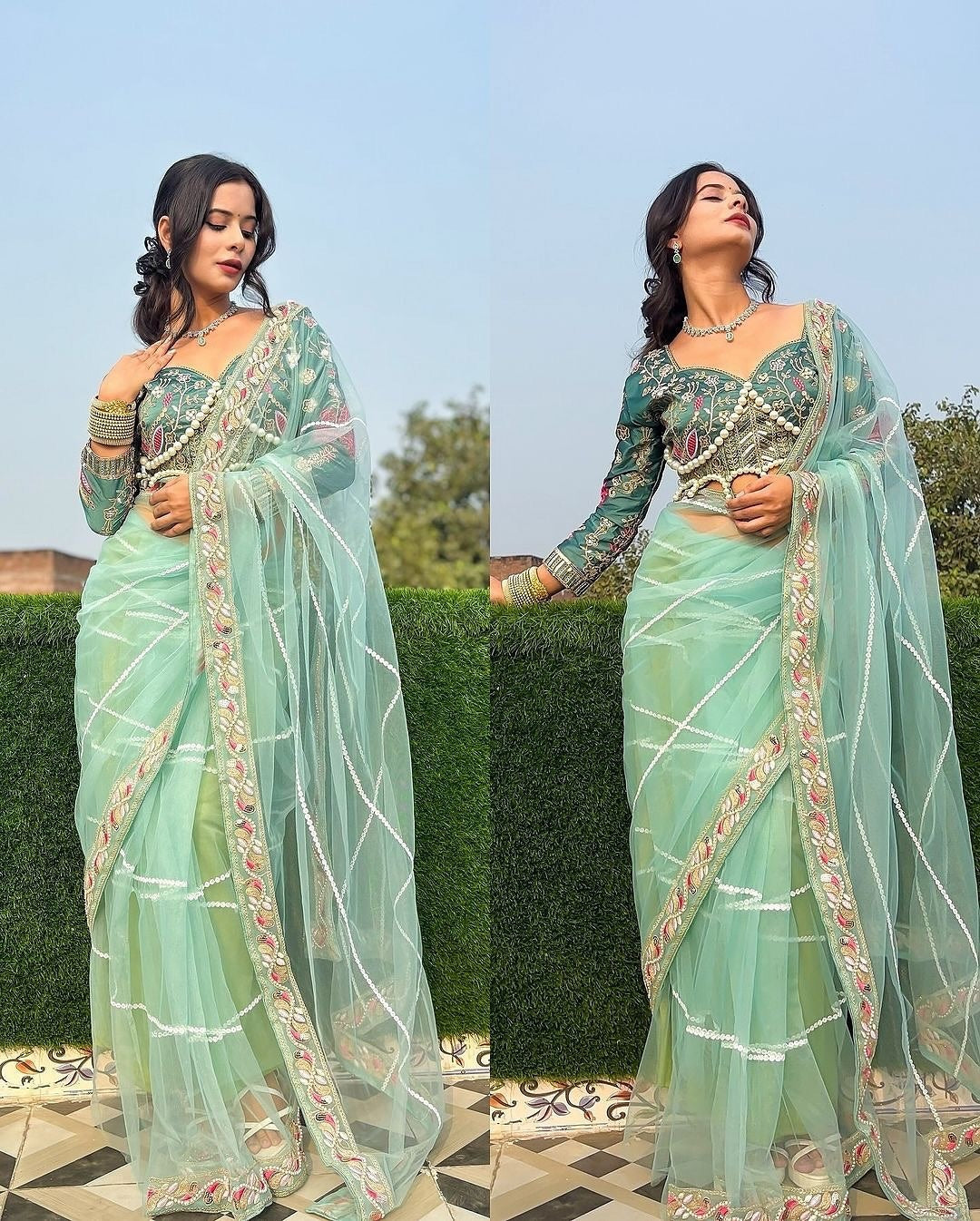 Premium Net saree