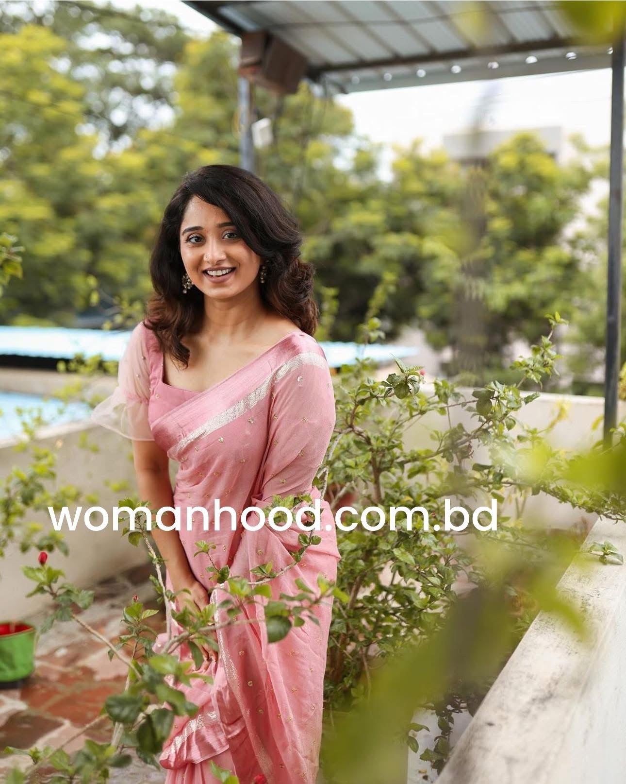 MAUVE PINK Viscose Georgette Saree with Jari Weaving Satin Border and Sequins Work allover the body