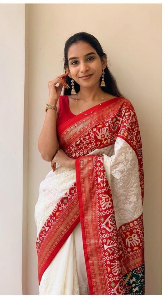 Georgette Chikankari Saree