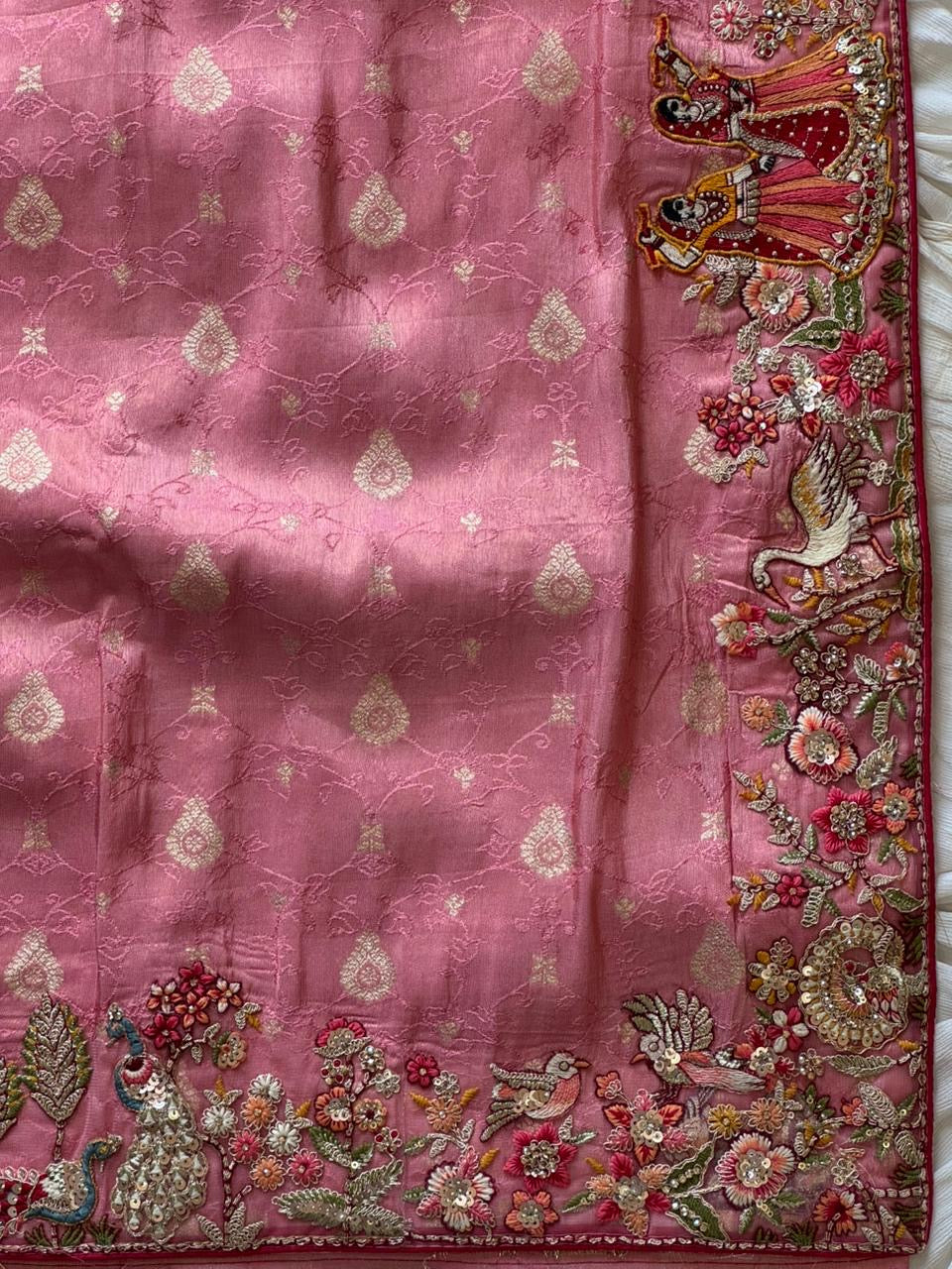 EXCUSLIVE & PREMIUM Silk Saree pink COLOR