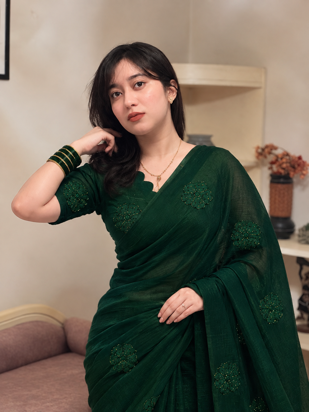 Pure space fendy silk