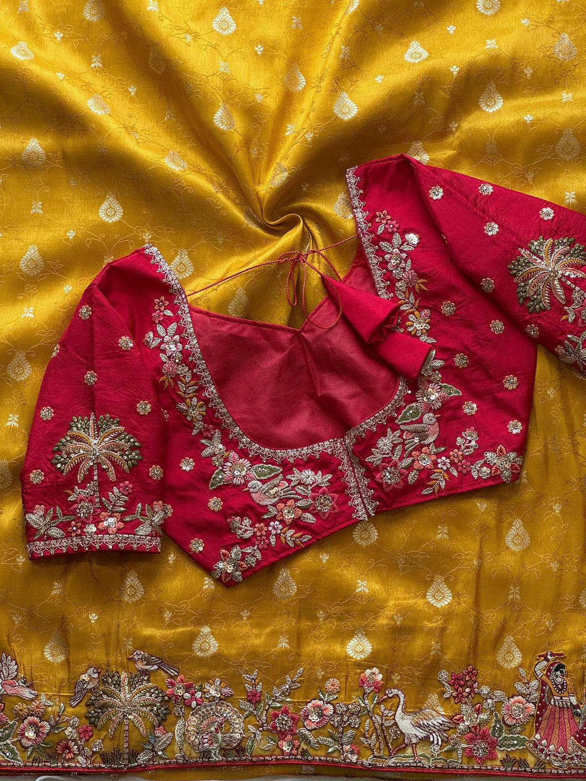 EXCUSLIVE & PREMIUM Silk Saree MUSTARD YELLOW COLOR