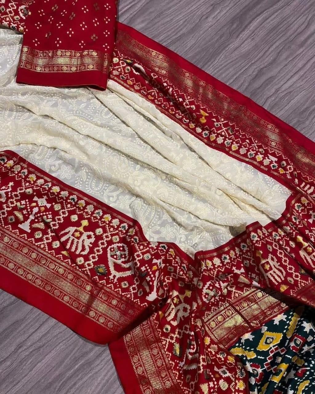 Georgette Chikankari Saree