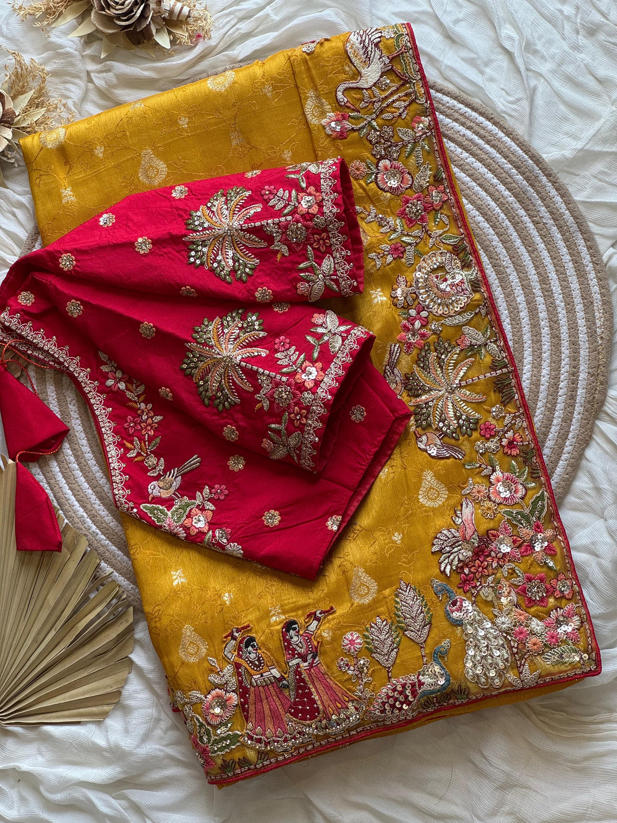 EXCUSLIVE & PREMIUM Silk Saree MUSTARD YELLOW COLOR