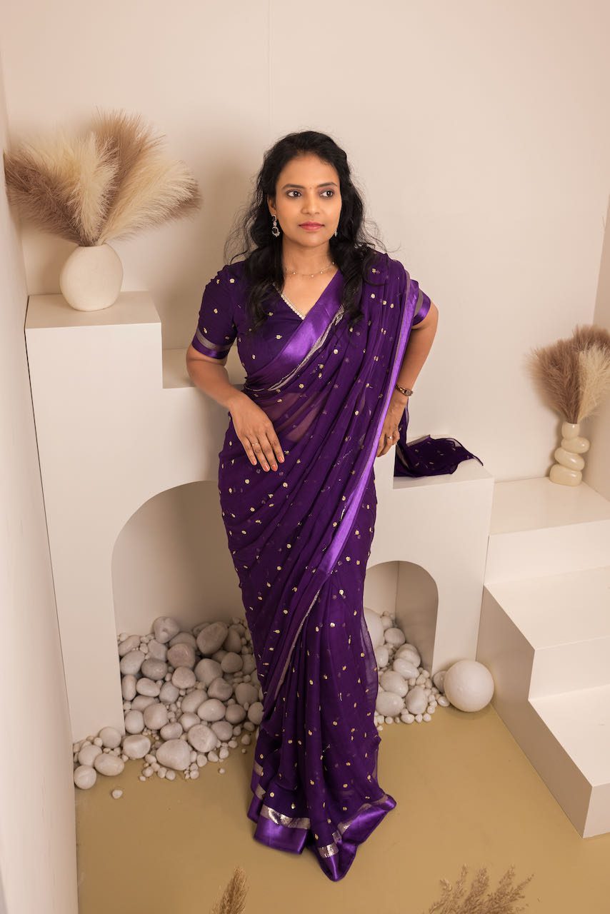 Viscose Georgette Saree