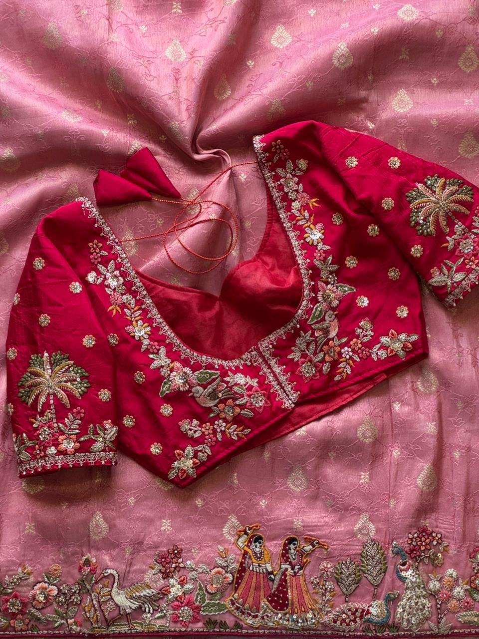 EXCUSLIVE & PREMIUM Silk Saree pink COLOR