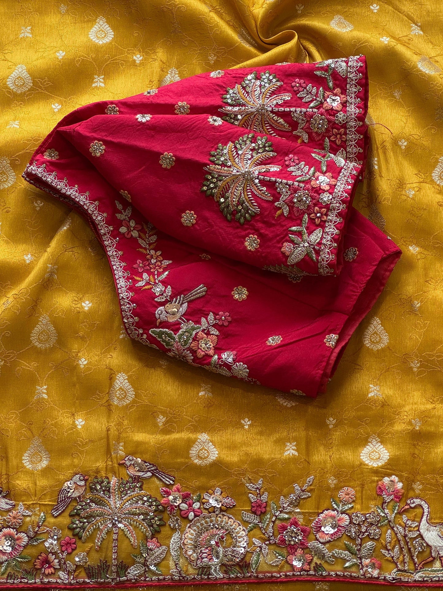 EXCUSLIVE & PREMIUM Silk Saree MUSTARD YELLOW COLOR
