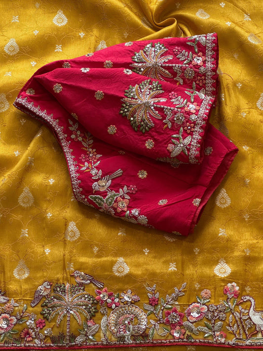 EXCUSLIVE & PREMIUM Silk Saree MUSTARD YELLOW COLOR