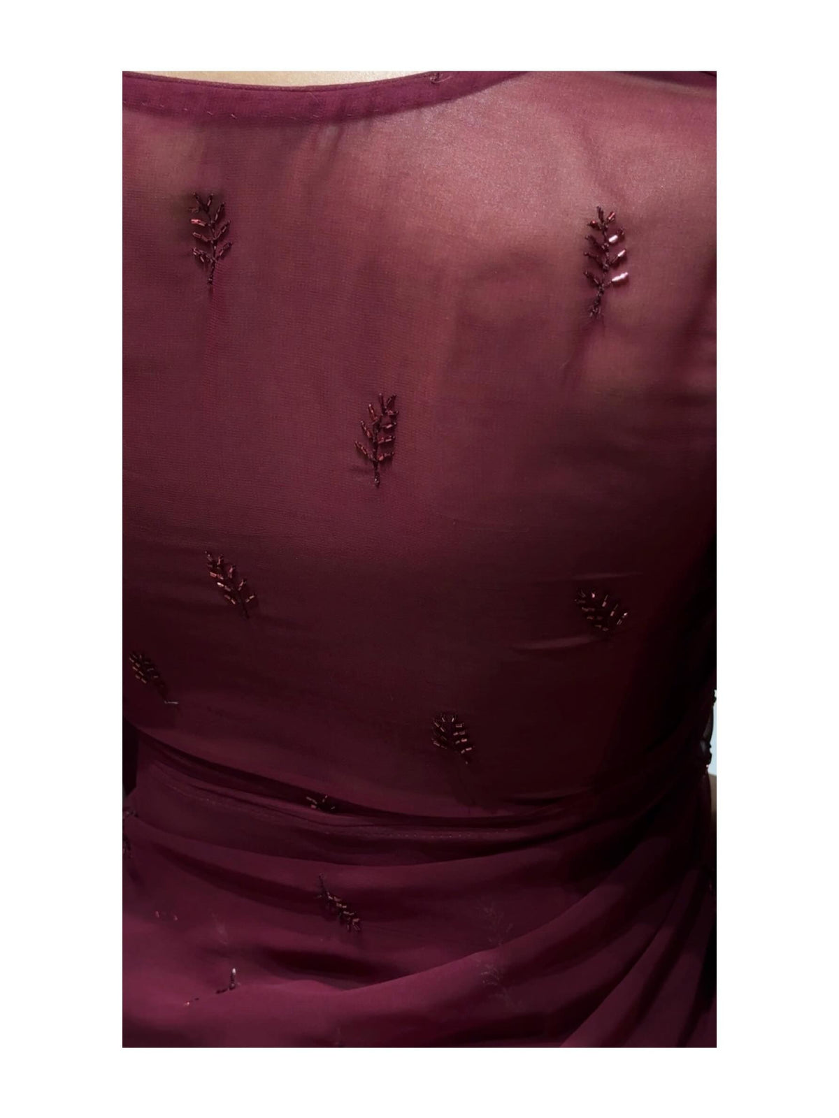 Elegant Georgette Saree with Cutdana Butti Work