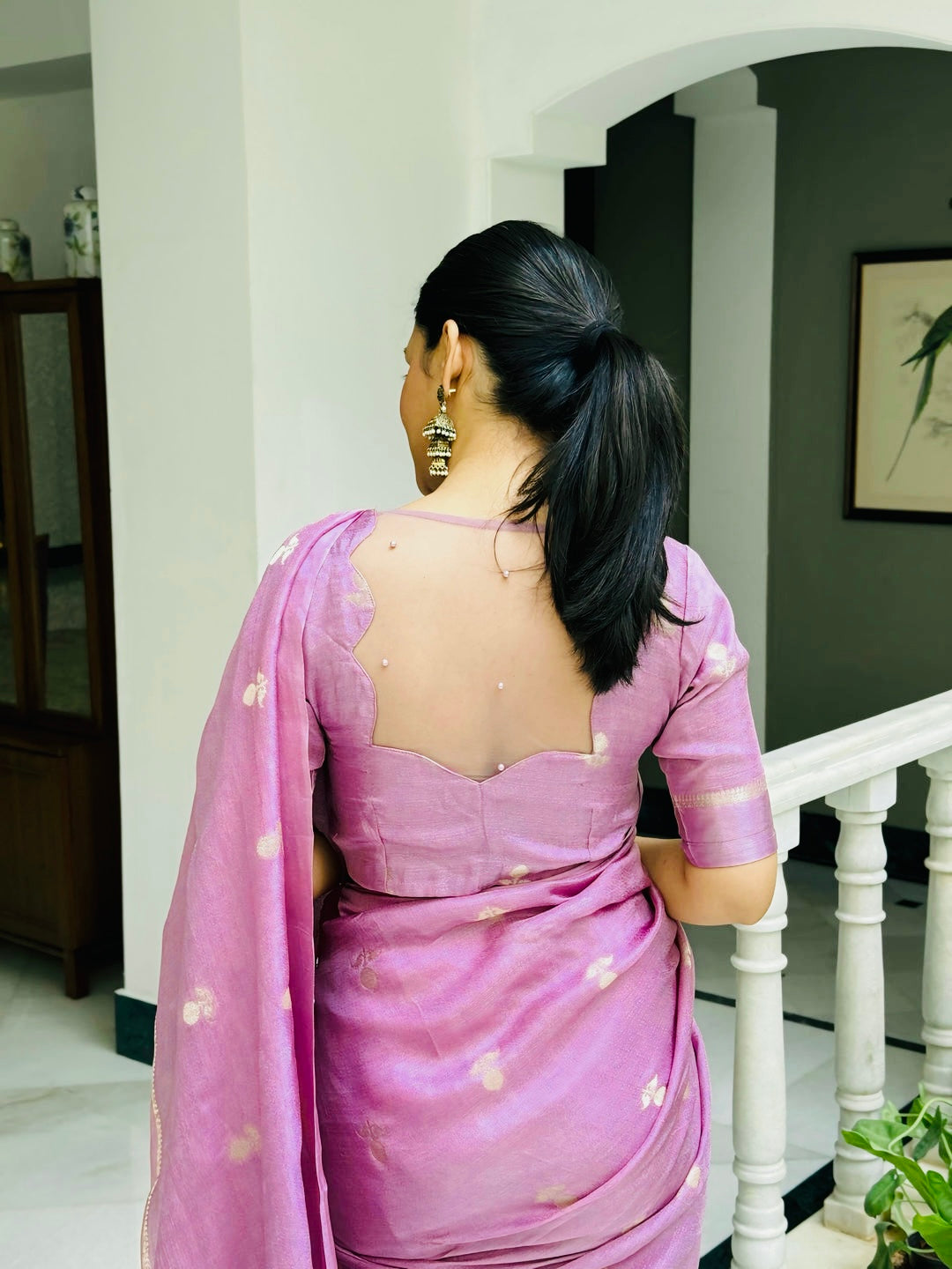 Dreamy Dalia Viscose Khadi Silk Saree (LAVENDER MAGENTA Color)