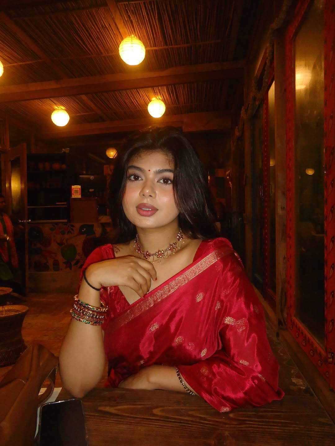 Pure chinon silk saree