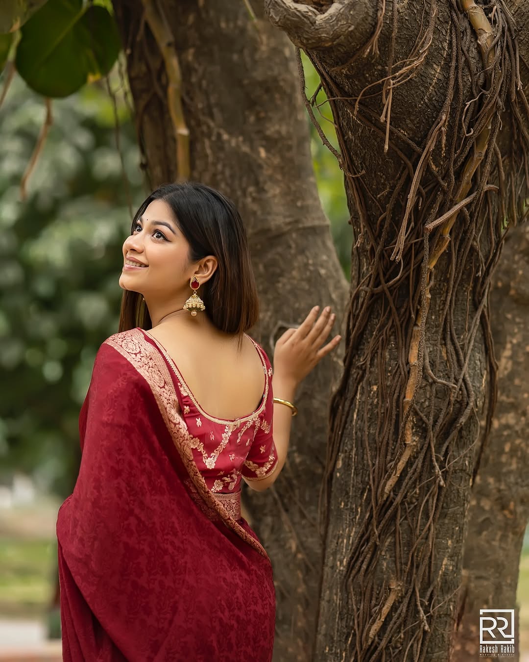 Viscose chinnon saree with banarasi weaving blouse pcs