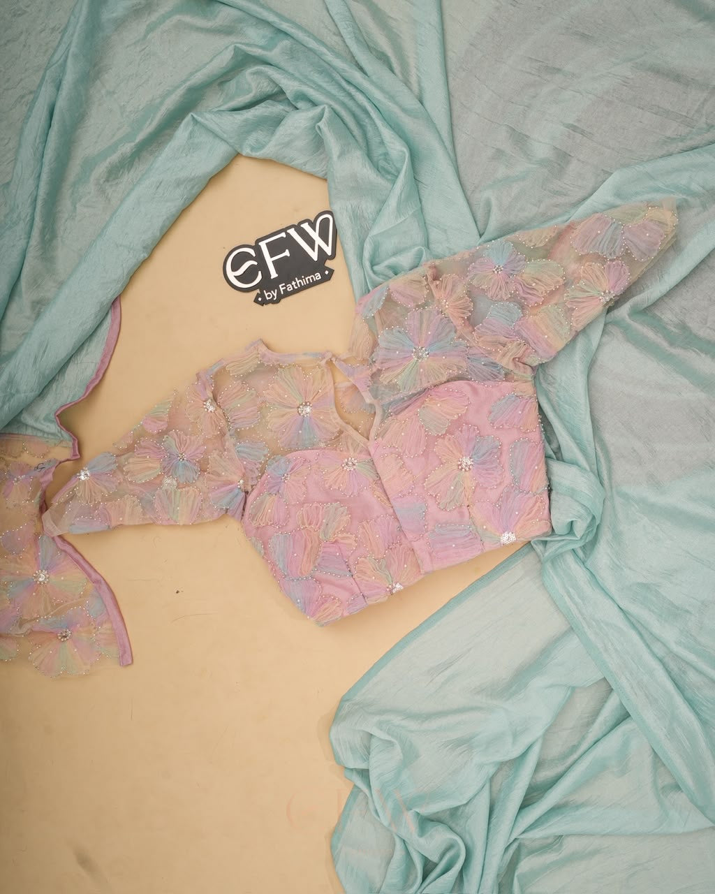 CELESTIA LUXE-PASTEL | unstitched blouse