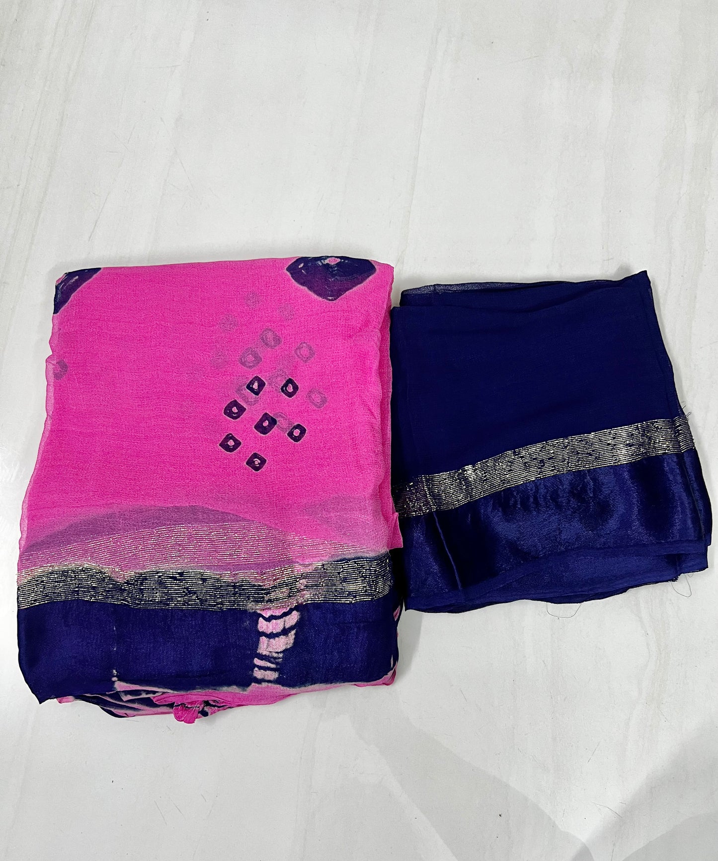 Dual Shaded Viscose Georgette Saree