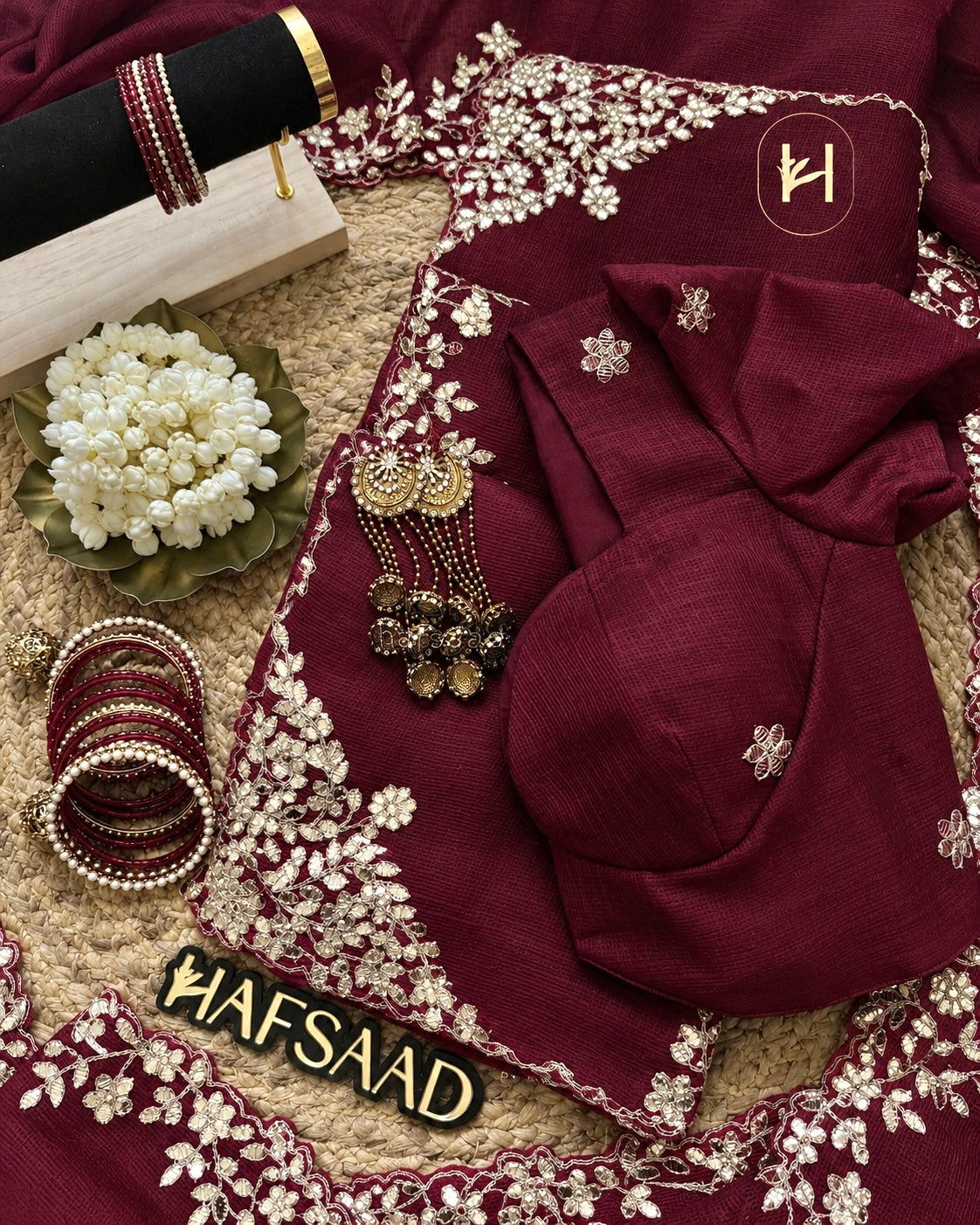 CREAMSON WINE Color Kota Saree