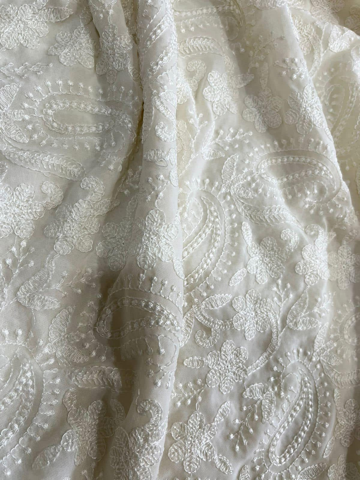 Georgette Chikankari Saree