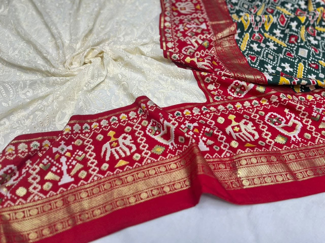 Georgette Chikankari Saree