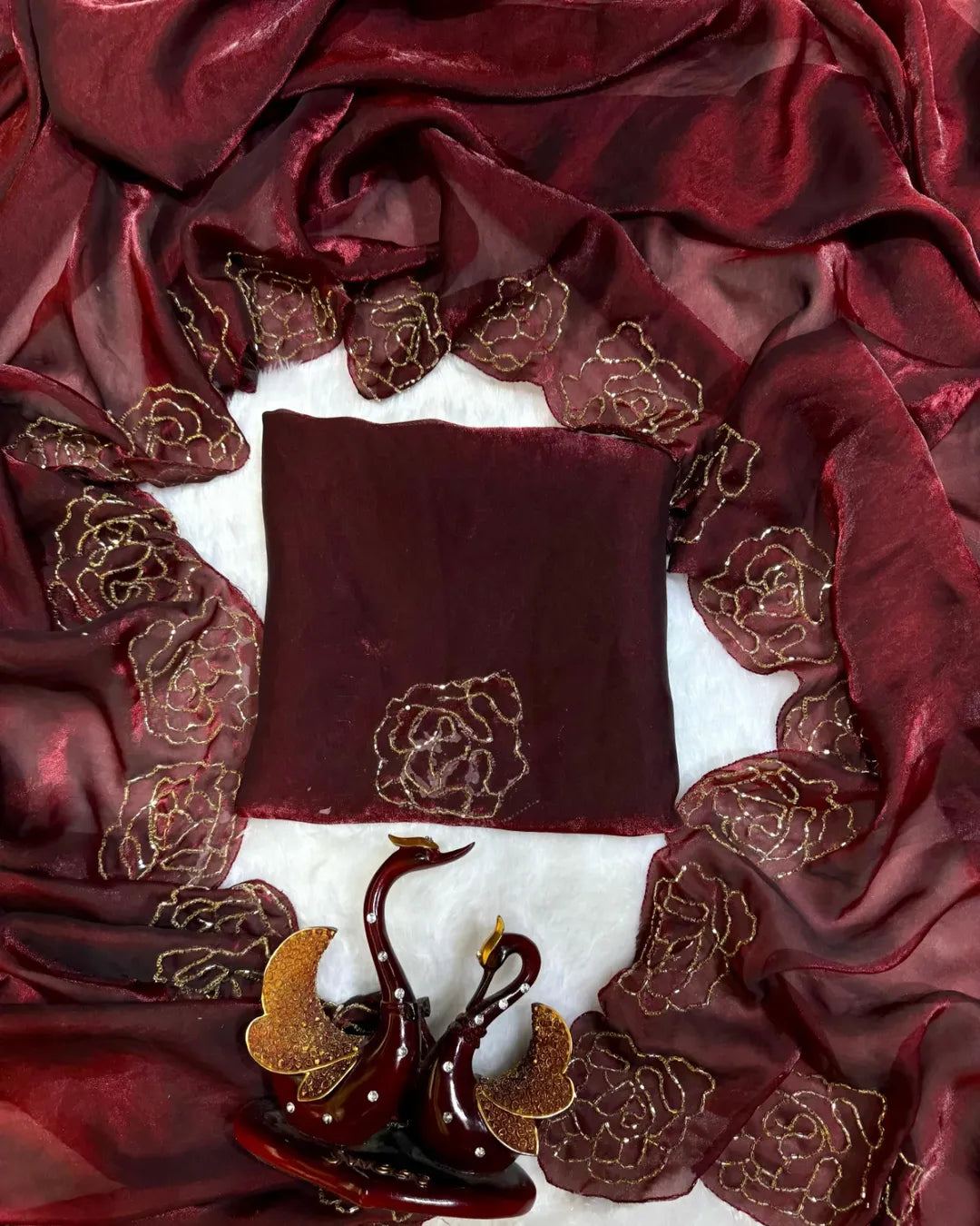 Pure Space Silk with Beautiful Katdana handwork