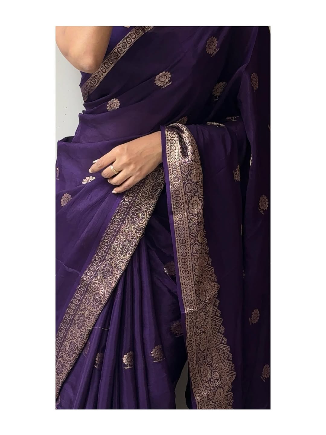 Viscose Crape Silk Heavy Weaving Border