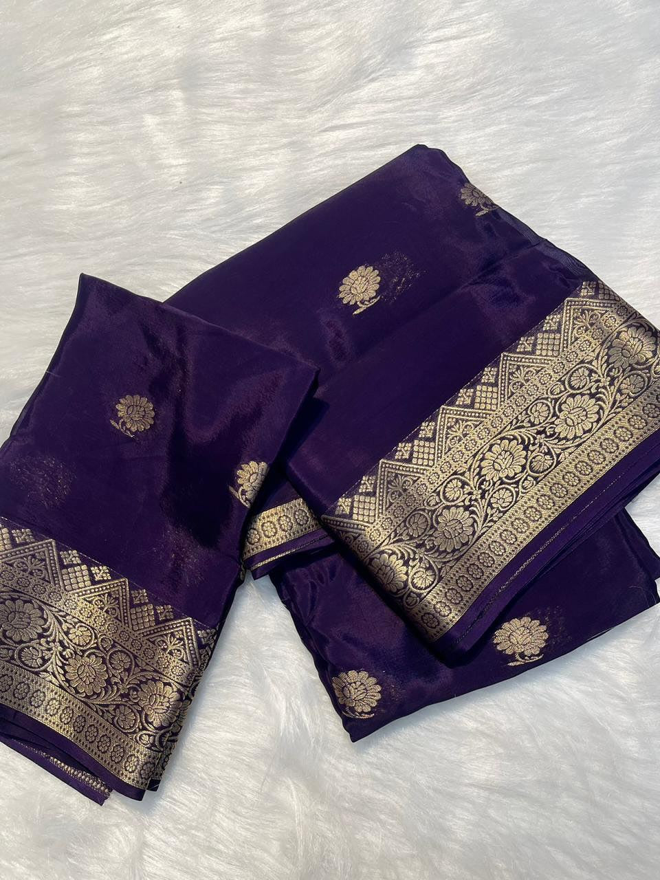 Viscose Crape Silk Heavy Weaving Border