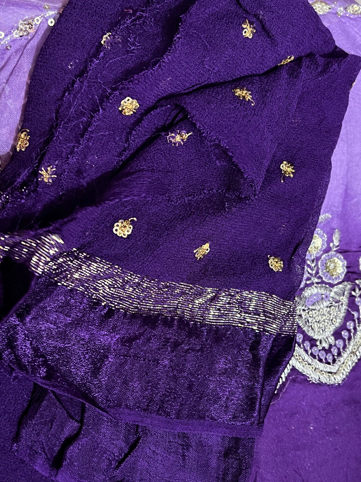 Viscose Silk fabric Sequence Work Saree With Teide & Beautiful Sequence Lace