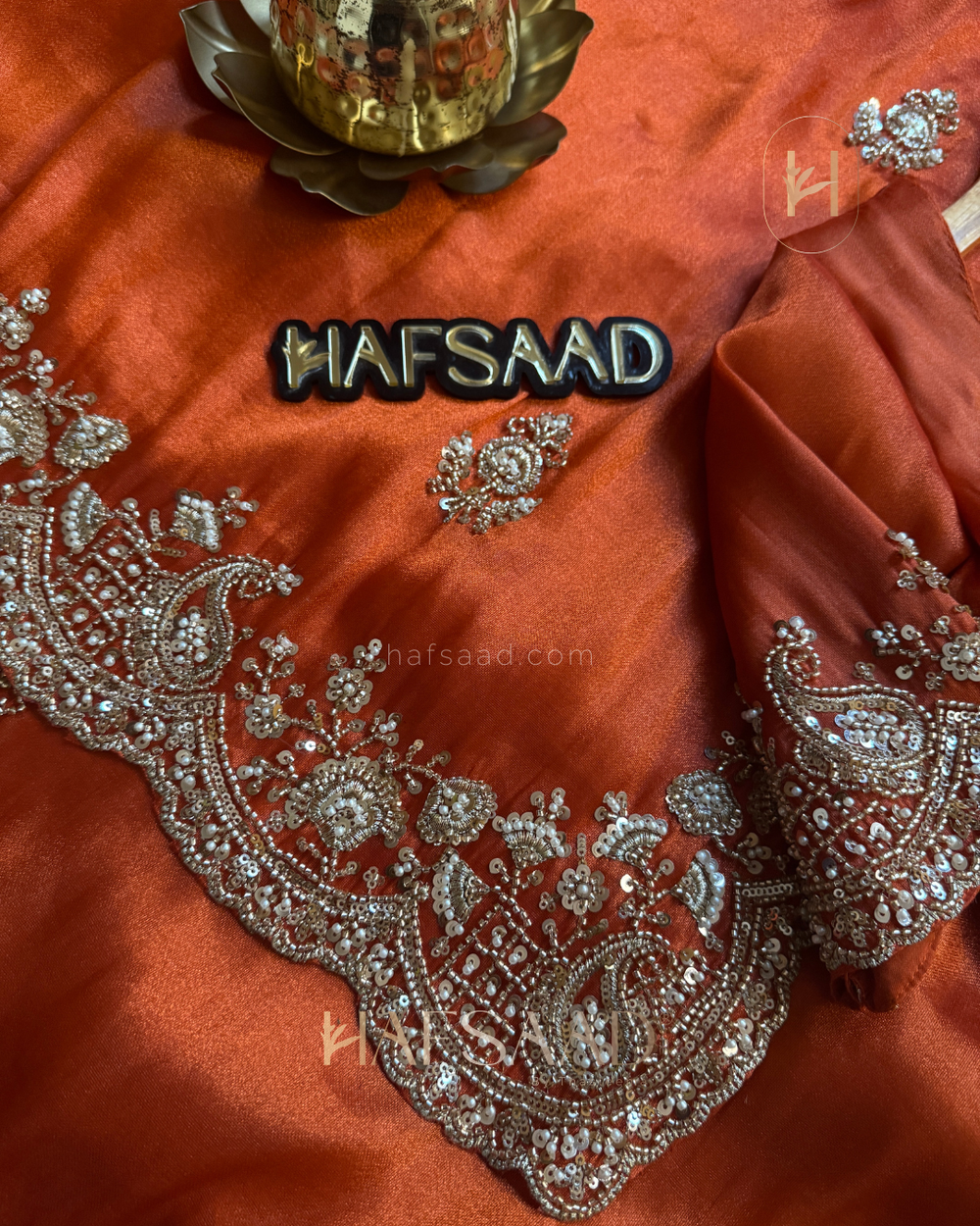PORTLAND ORANGE Color Premium Soft Tissue Saree