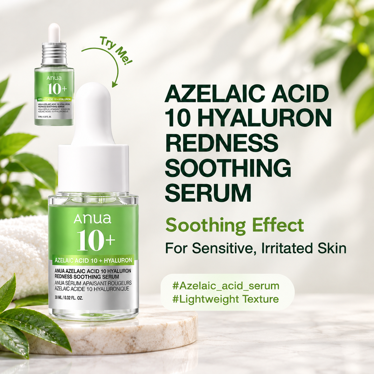 Anua Azelaic Acid 10 Hyaluron Redness Soothing Serum 10ML