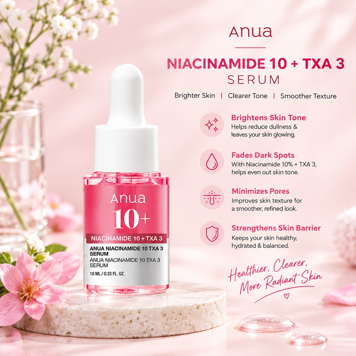 Anua Niacinamide 10% + TXA 4% Dark Spot Correcting Serum 10ML