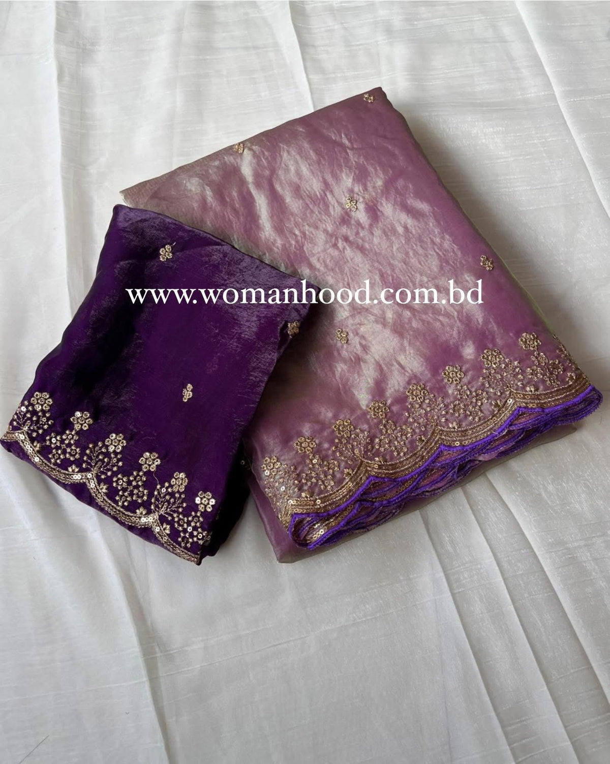 Fendy Satin dual-shaded Saree